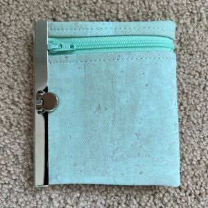 Handmade cork/fabric wallet